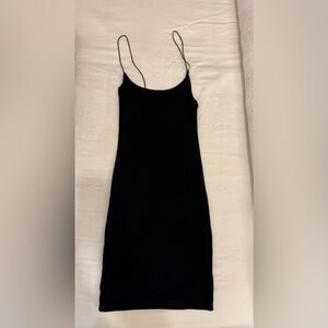 Mini tight black dress